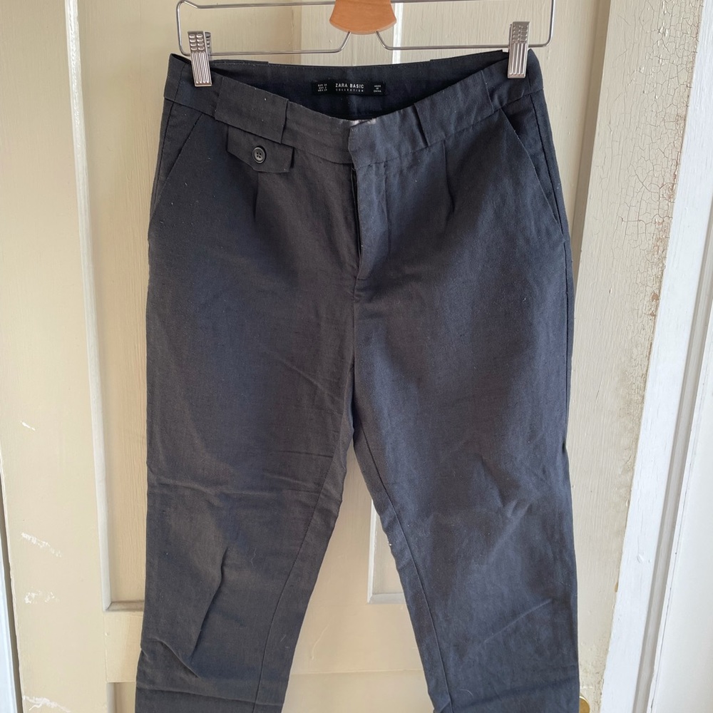 Zara fitted linen trouser